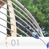parapetto Inox per esterno modello FLAT della linea INOXLIVE