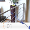 parapetto Inox modello FLAT della linea INOXLIVE