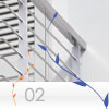 parapetto Inox per esterno modello FLAT della linea INOXLIVE