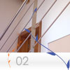 parapetto Inox modello FLAT della linea INOXLIVE