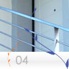 parapetto Inox per esterno modello FLAT della linea INOXLIVE