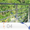 parapetto Inox per esterno modello FLAT della linea INOXLIVE