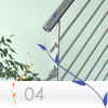 parapetto Inox modello FLAT della linea INOXLIVE