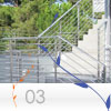 parapetto Inox per esterno modello FLAT della linea INOXLIVE