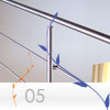 Corrimano Inox REEF della linea Inoxlive