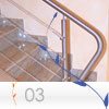 parapetto inox modello TWIST della linea INOXLIVE